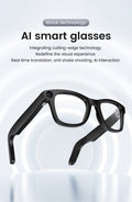 CyanVue AI Smart Glasses – 8MP Camera Glasses with Music & Call Features