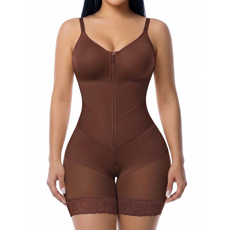 YIANNA V-Shaped Tummy Control Shapewear for Women with Zipper Closure