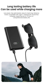 CyanVue AI Smart Glasses – 8MP Camera Glasses with Music & Call Features