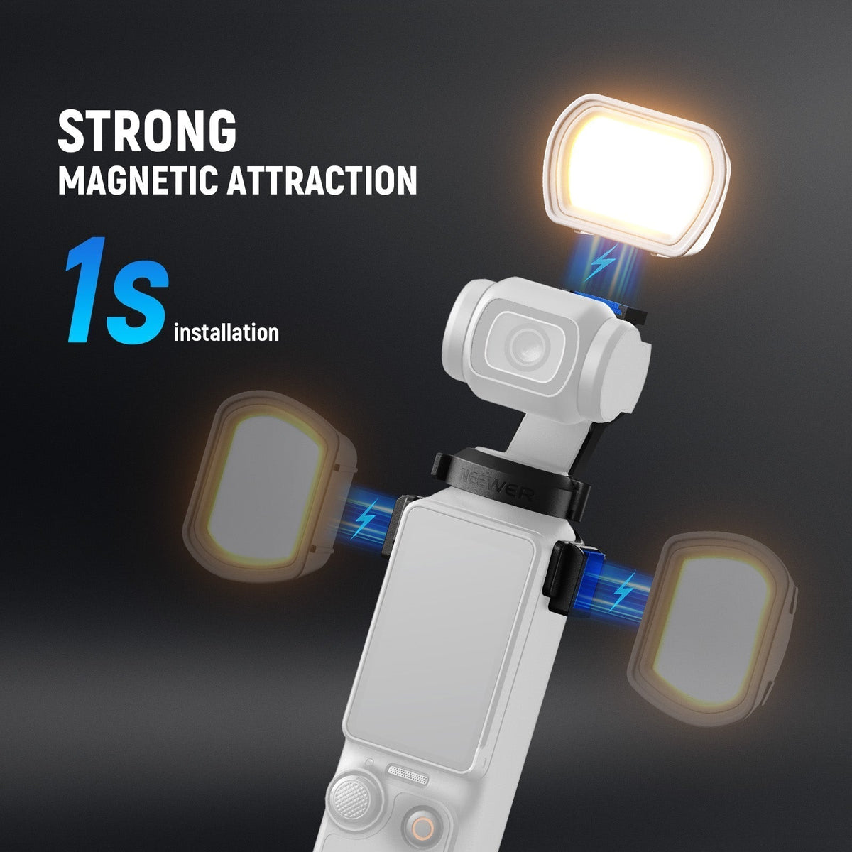 Magnetic Auxiliary Light For DJI OSMO Pocket 3