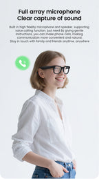 CyanVue AI Smart Glasses – 8MP Camera Glasses with Music & Call Features
