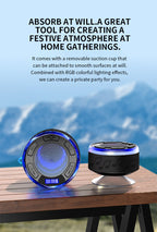 Aquro S3 Ultra – IPX7 Waterproof Shower Speaker with RGB Light & LED Display