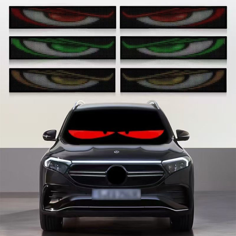GlowPanel X – Programmable Car LED Display with Smart Remote Control