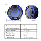 Aquro S3 Ultra – IPX7 Waterproof Shower Speaker with RGB Light & LED Display