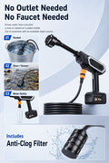 AquaJet Cordless High-Pressure Washer Kit with 7500mAh Battery