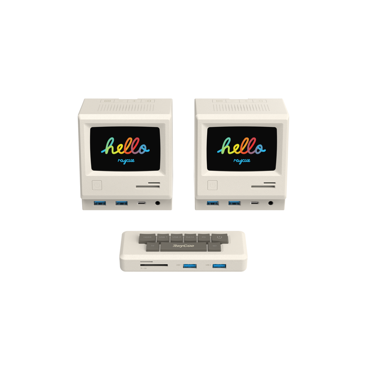 13-in-1 Retro Style Multifunctional Dock w/ Display