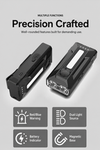 High-Performance Clip-On EDC Flashlight with Magnetic Base