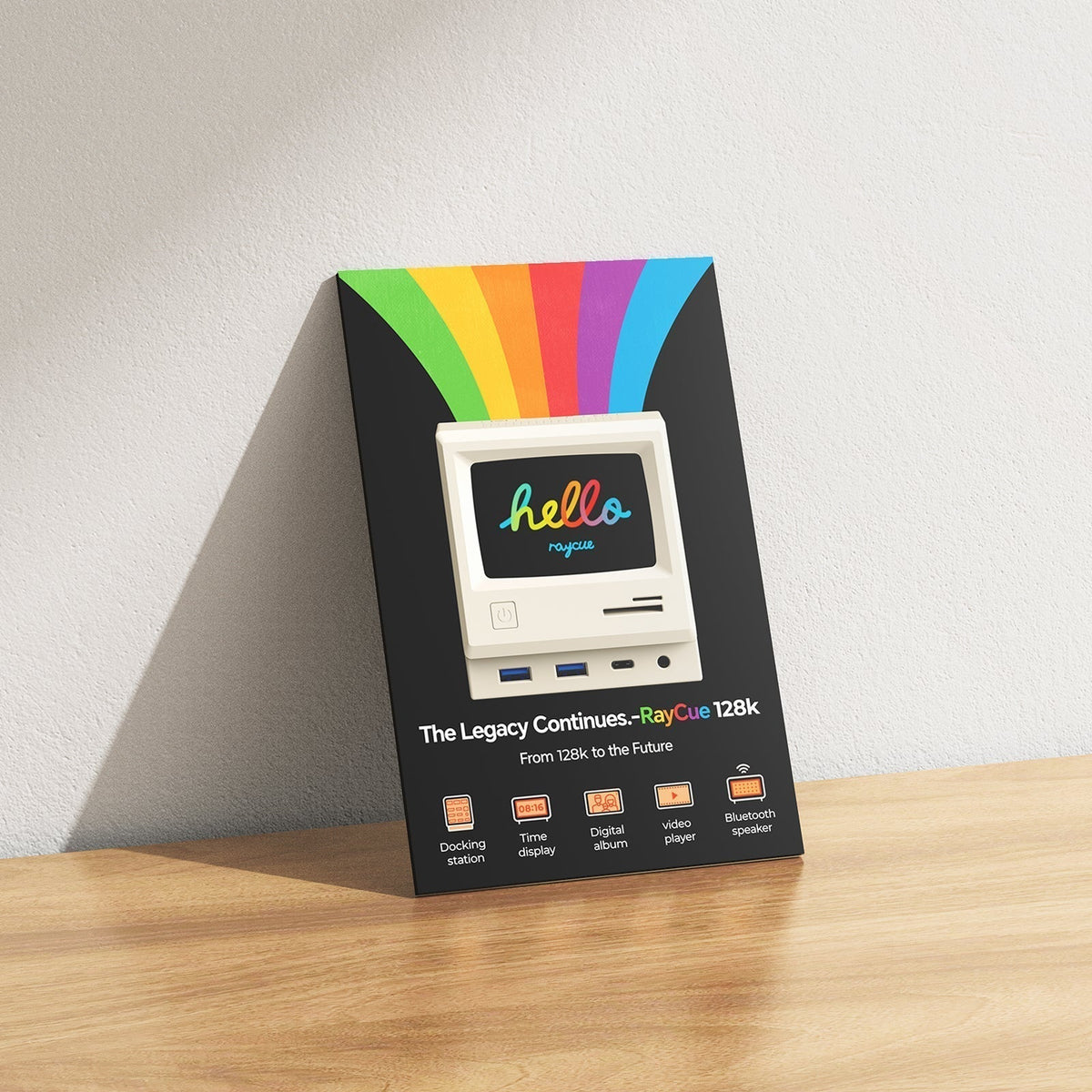 13-in-1 Retro Style Multifunctional Dock w/ Display