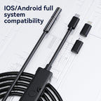 FlexScope Pro – Plug & View Inspection Cam with 5M Bendable Cable and Swappable Tool Tips