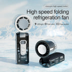IceRush Turbo – Handheld Fan with Instant Cooling Plate & LED Light