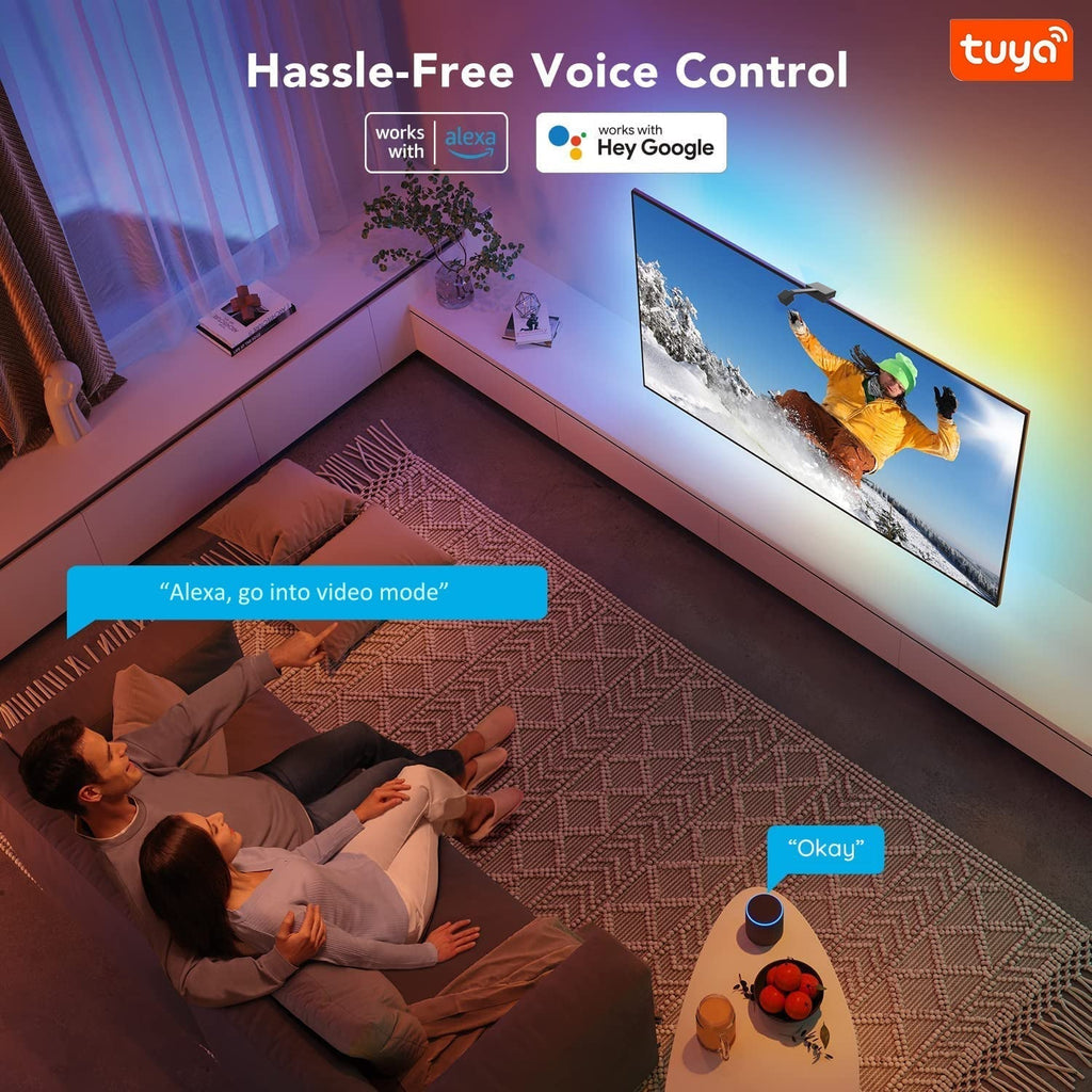 GlowSync™ HD – Smart LED TV Backlight Strip with Real-Time Screen Sync (50–65” TVs Only)