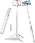 67" Cell Phone Selfie Stick Tripod,Smartphone Stand All-in-1 with Integrated Wireless Remote,Portable,Lightweight,Extendable for iPhone/Android(Black)