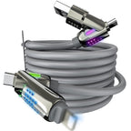 UniCore 240W 4-in-1 Fast Charging Cable – One Cable for Every Device