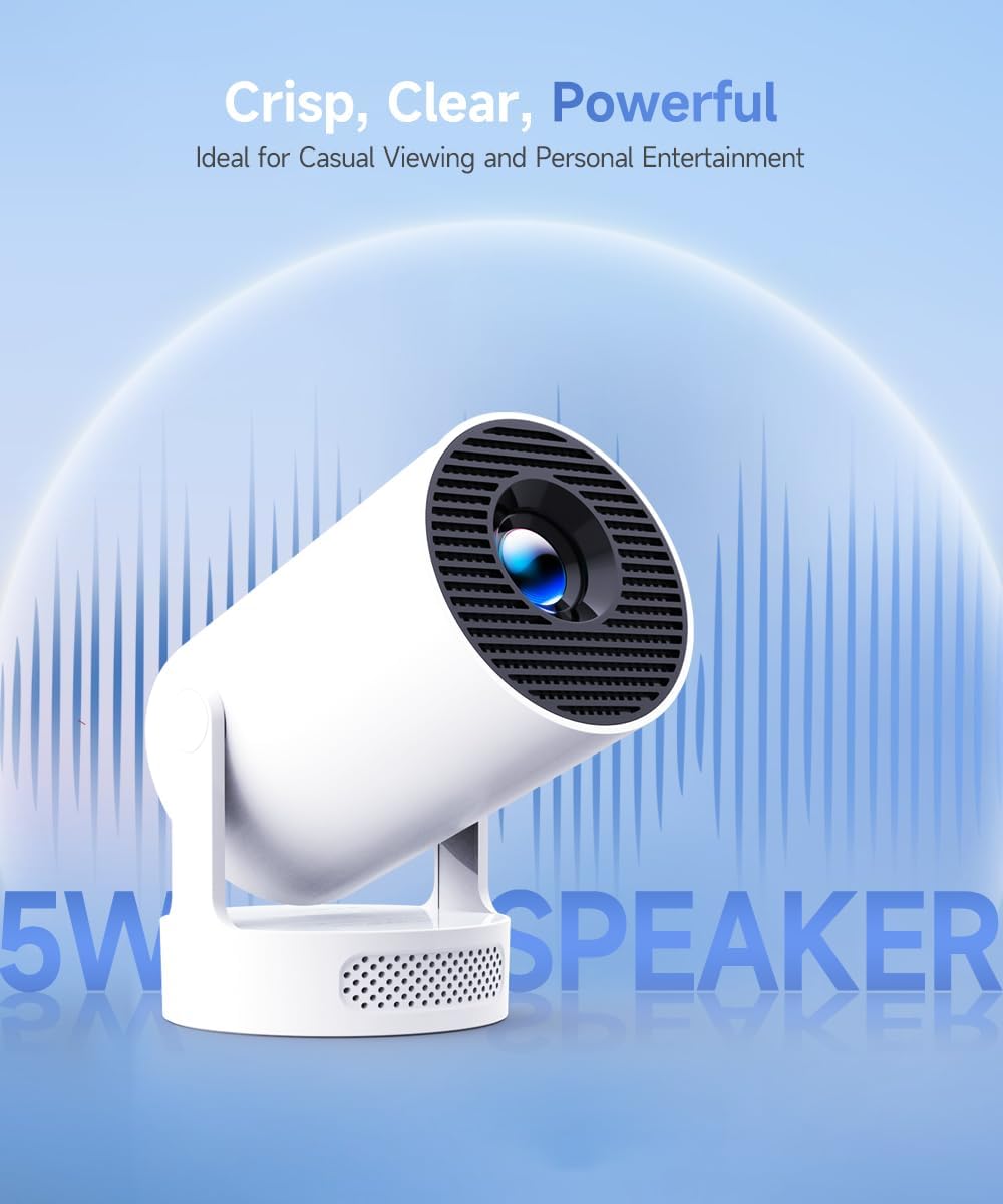 VistaCast Mini 210° Smart Projector with Extra Large-Screen Display