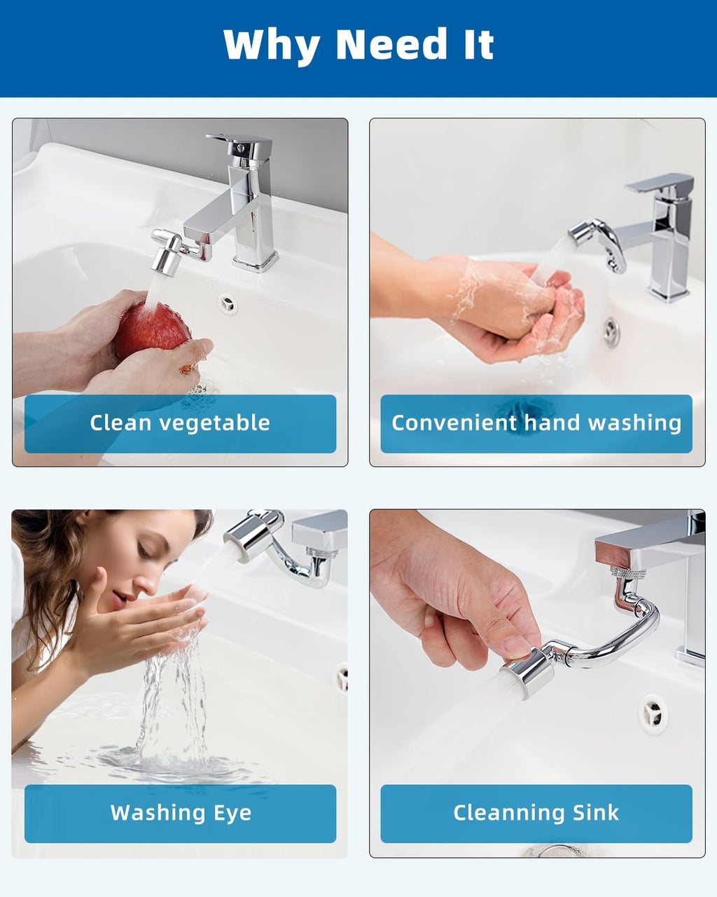 FlexiFlow 1080° Rotating Faucet Extender