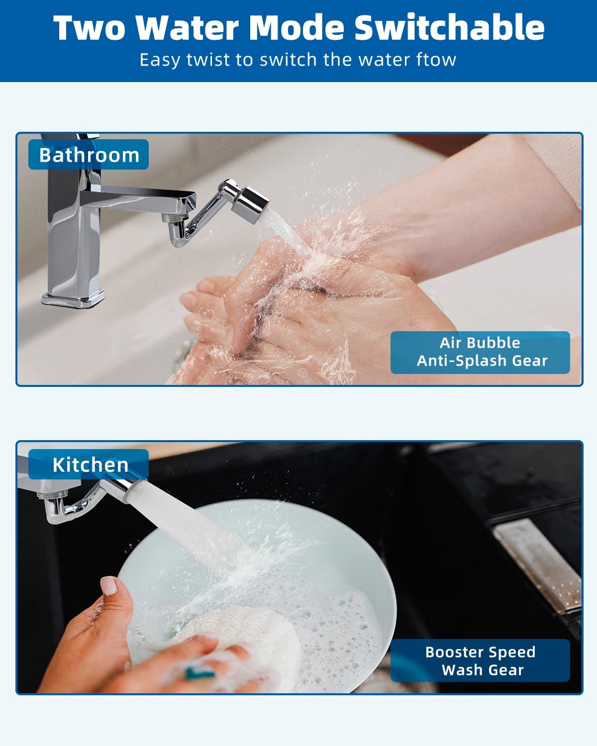 FlexiFlow 1080° Rotating Faucet Extender