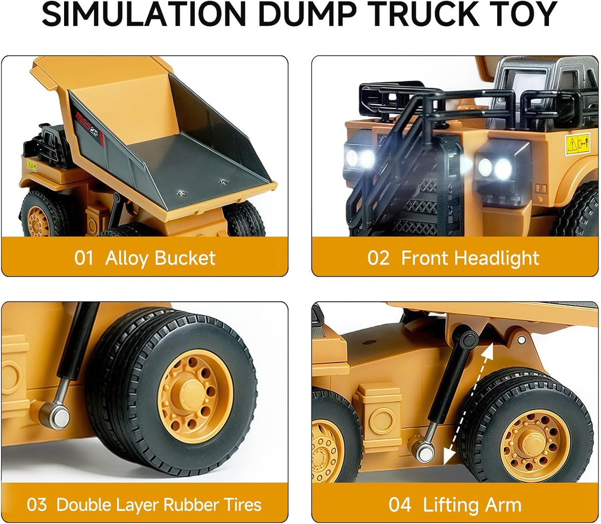 MicroCrew™ Mini RC Construction Series – Pocket Dump Truck, Excavator & Forklift Set
