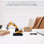 MicroCrew™ Mini RC Construction Series – Pocket Dump Truck, Excavator & Forklift Set