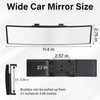 SnapView Panoramic Clip-On Rearview Mirror