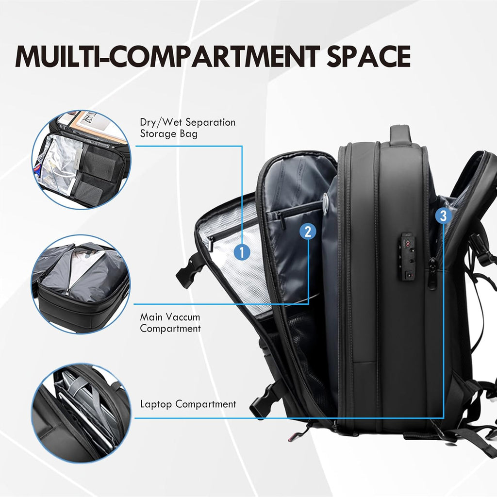 AirSeal Pro – Vacuum Compression Travel Backpack