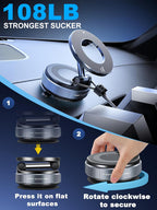 Gen 2 360° Vacuum + Nano-Gel Phone Holder