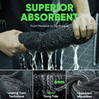2+1 pcs MagicDry Twist-Weave Microfiber Car Towel – Streak-Free, Ultra-Absorbent, Scratch-Safe