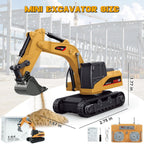 MicroCrew™ Mini RC Construction Series – Pocket Dump Truck, Excavator & Forklift Set