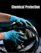 Multi-Purpose Thick Nitrile Gloves – Touchscreen-Friendly, Powder-Free & Latex-Free, Chemical-Resistant
