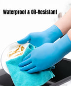 Multi-Purpose Thick Nitrile Gloves – Touchscreen-Friendly, Powder-Free & Latex-Free, Chemical-Resistant