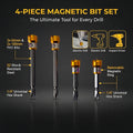 4-Piece PH2 Magnetic Screw-Holding Bit Set