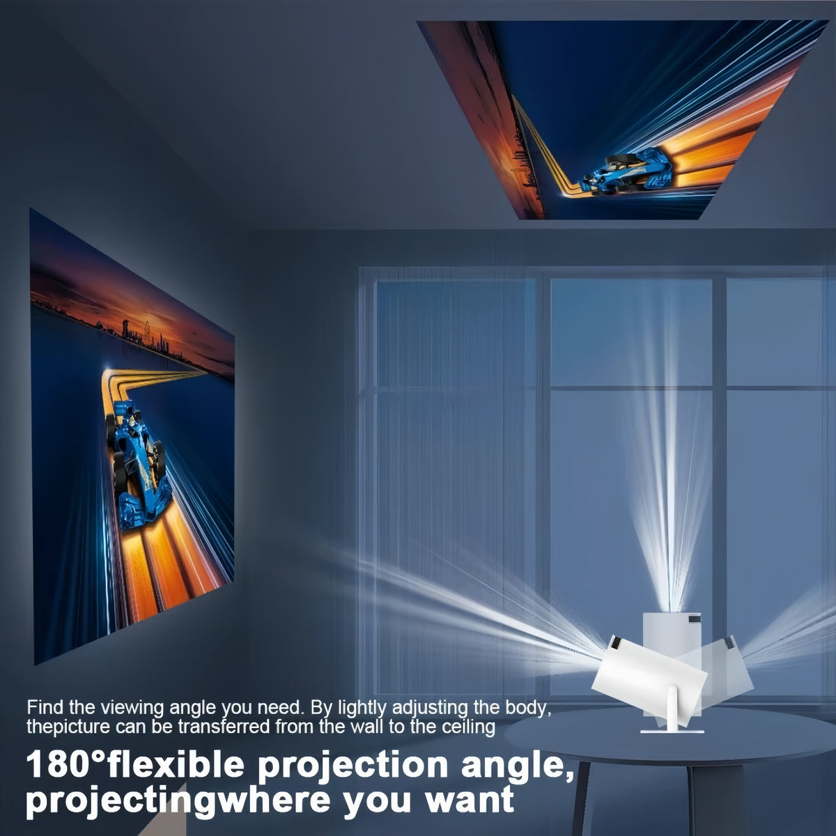 PocketBeam Smart 180° Projector