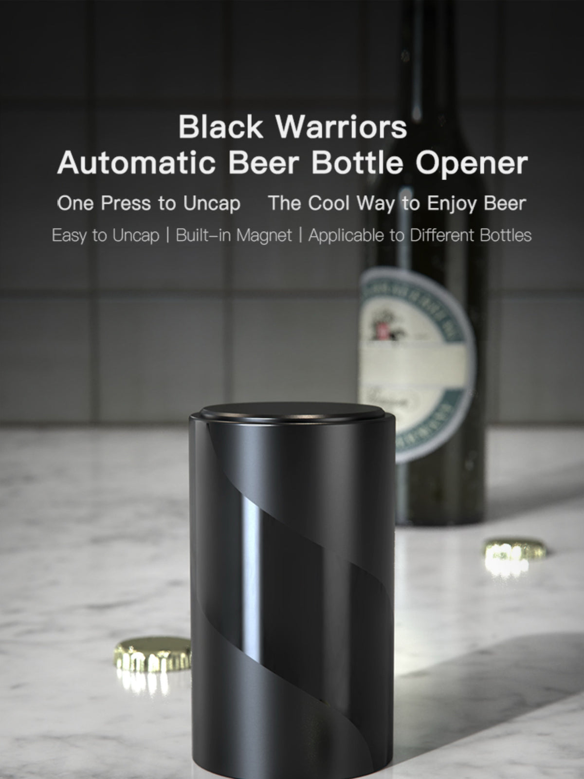All-in-One Wine & Beer Opener Gift Set – Electric Corkscrew with Aerator & Vacuum Stopper + 2 x Push-Down Beer Opener
