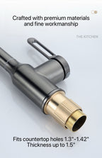 AeroSpa 4-Mode Stainless Steel Bathroom Faucet