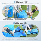 AeroLounge Go – Compact Pump-Free Inflatable Lounger