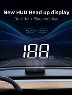 DriveSight GPS HUD Speedometer — Windshield Speed Projection Display
