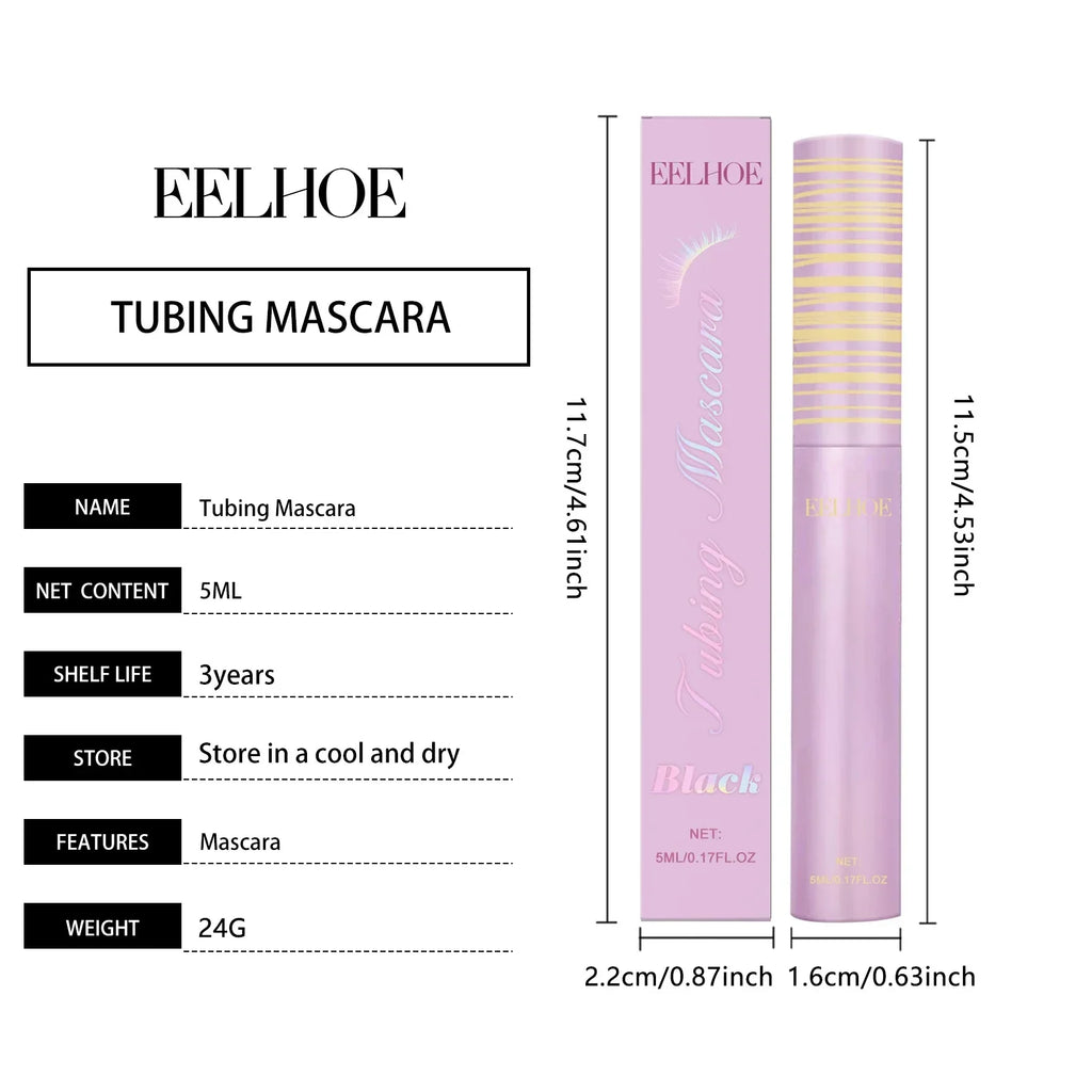 Black Brown Mascara Lengthens Eyelashes Curling Natural Fast Dry Silk Fiber Matte Waterproof Eye Lashes Makeup Mascara Comestics