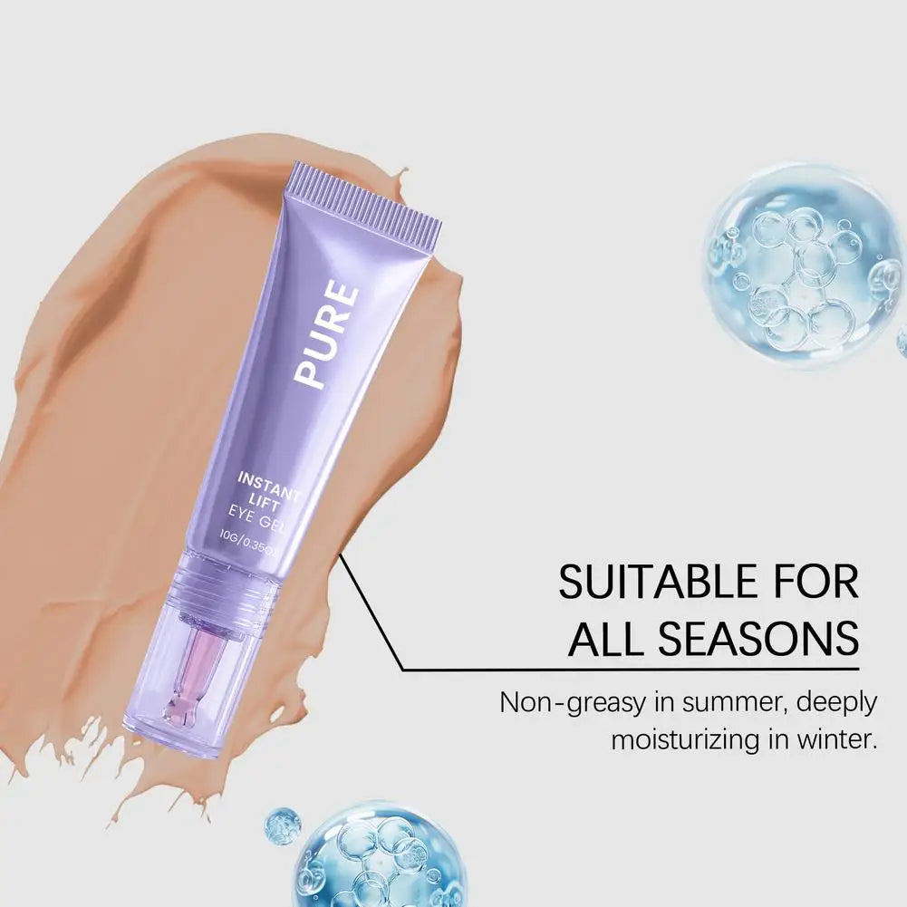 PURE Instant Lifting Eye Cream Gel - Collagen Firming Anti Dark Circles Remove Eye Bags Wrinkle Care Eye Massager Skincare