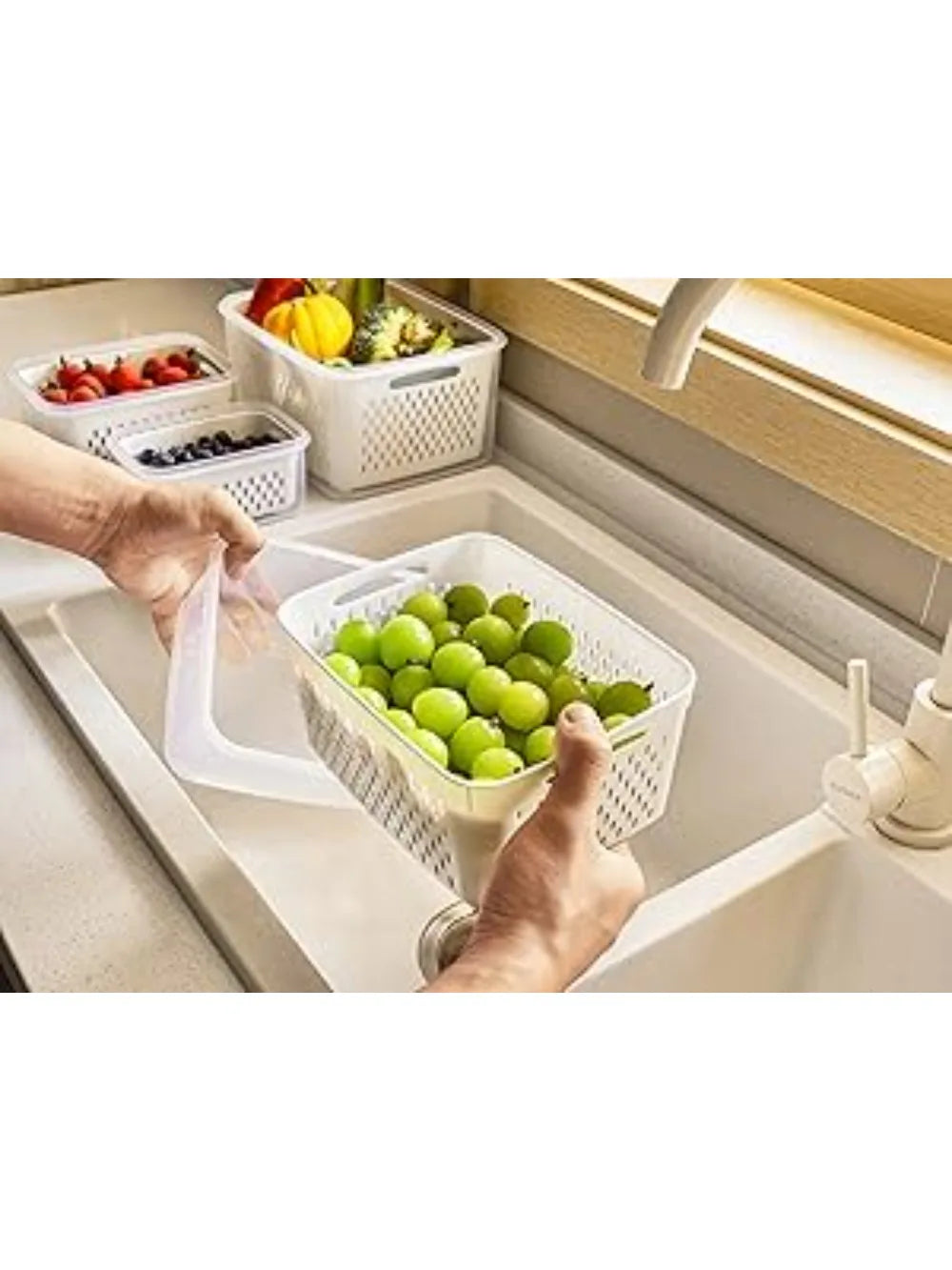 6-Piece Fresh-Lock Fridge Storage Containers