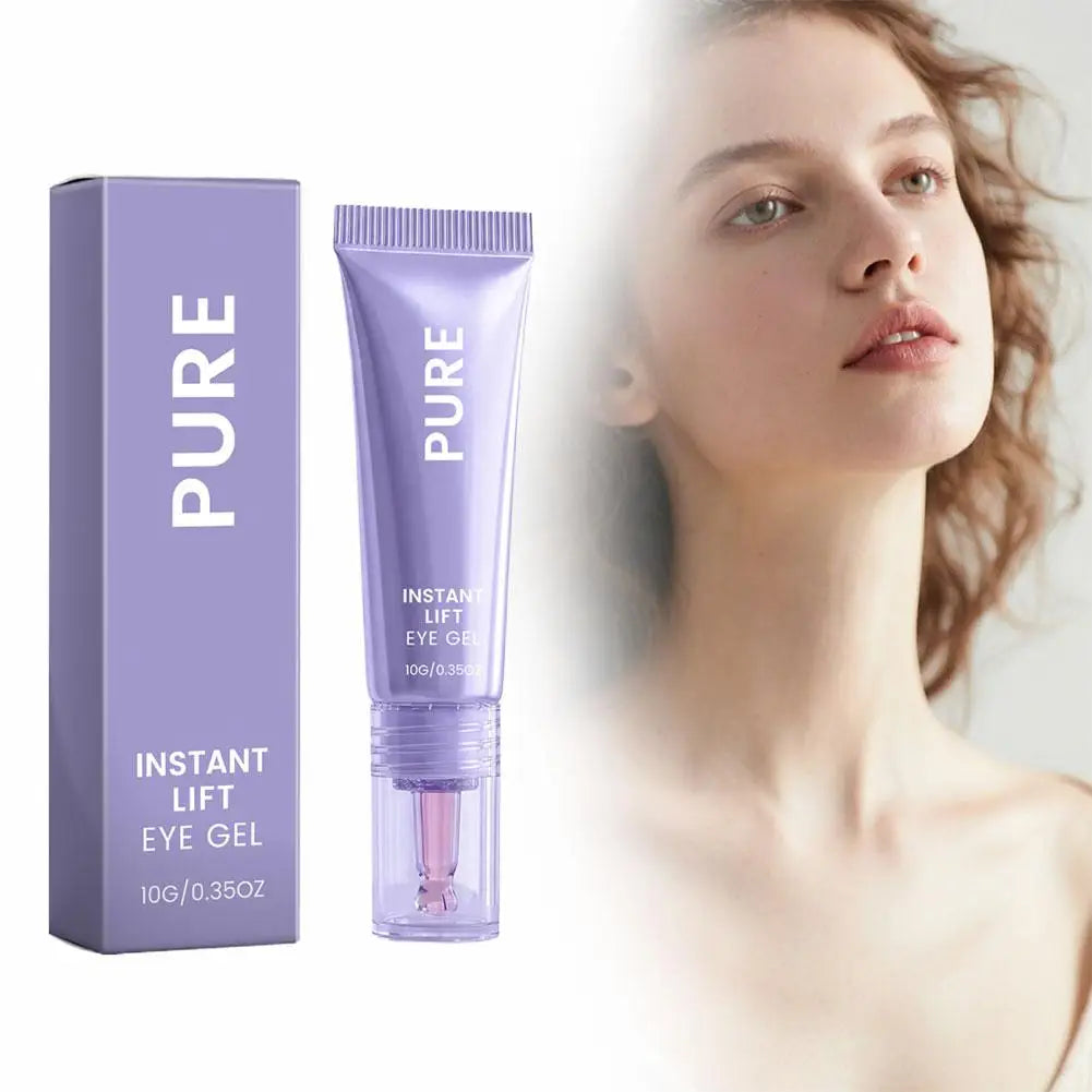 PURE Instant Lifting Eye Cream Gel - Collagen Firming Anti Dark Circles Remove Eye Bags Wrinkle Care Eye Massager Skincare
