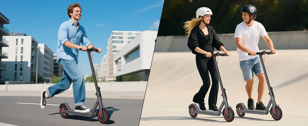 350W Electric Scooter for Adults 19mph Top Speed 21 Miles Max Range Foldable E-Scooter with 8.5'' Tires Double Shock System APP Control