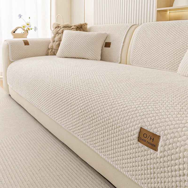 Anti-Slip Chenille Sofa Cover — Non-Slip, Pet-Friendly Couch & Cushion Protector, All Seasons