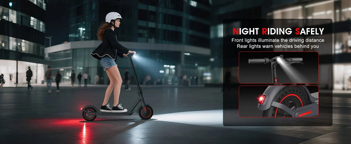 350W Electric Scooter for Adults 19mph Top Speed 21 Miles Max Range Foldable E-Scooter with 8.5'' Tires Double Shock System APP Control