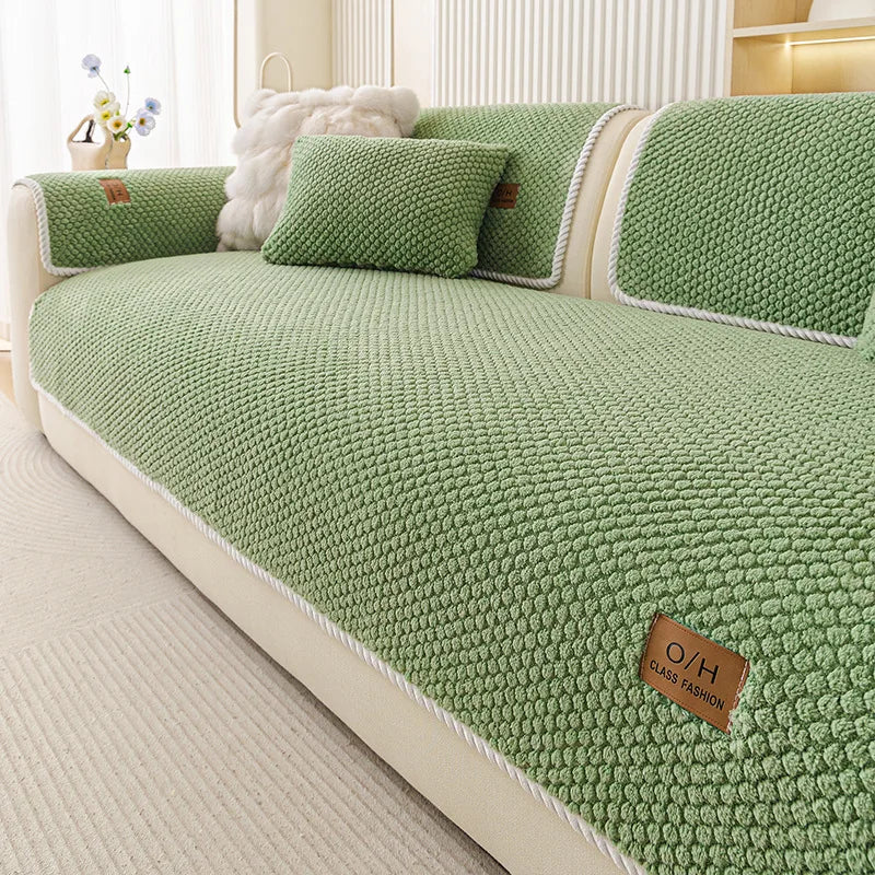 Anti-Slip Chenille Sofa Cover — Non-Slip, Pet-Friendly Couch & Cushion Protector, All Seasons