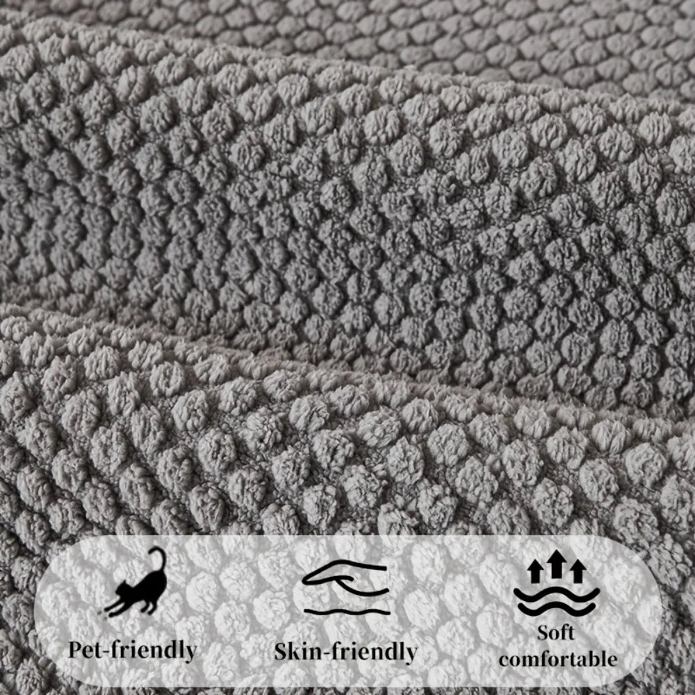 Anti-Slip Chenille Sofa Cover — Non-Slip, Pet-Friendly Couch & Cushion Protector, All Seasons