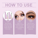 Black Brown Mascara Lengthens Eyelashes Curling Natural Fast Dry Silk Fiber Matte Waterproof Eye Lashes Makeup Mascara Comestics