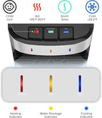 3-5 Gal Bottom-Loading Water Cooler Dispenser, 3 Temperature Settings (Hot, Room, Cold), Child Safety Lock, Stainless Steel for Home, Office