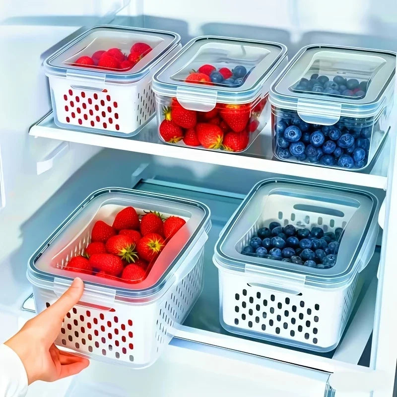 6-Piece Fresh-Lock Fridge Storage Containers