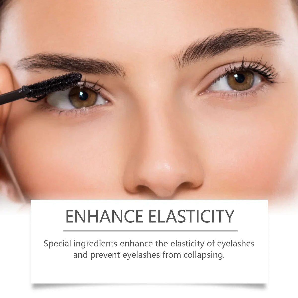 Black Brown Mascara Lengthens Eyelashes Curling Natural Fast Dry Silk Fiber Matte Waterproof Eye Lashes Makeup Mascara Comestics