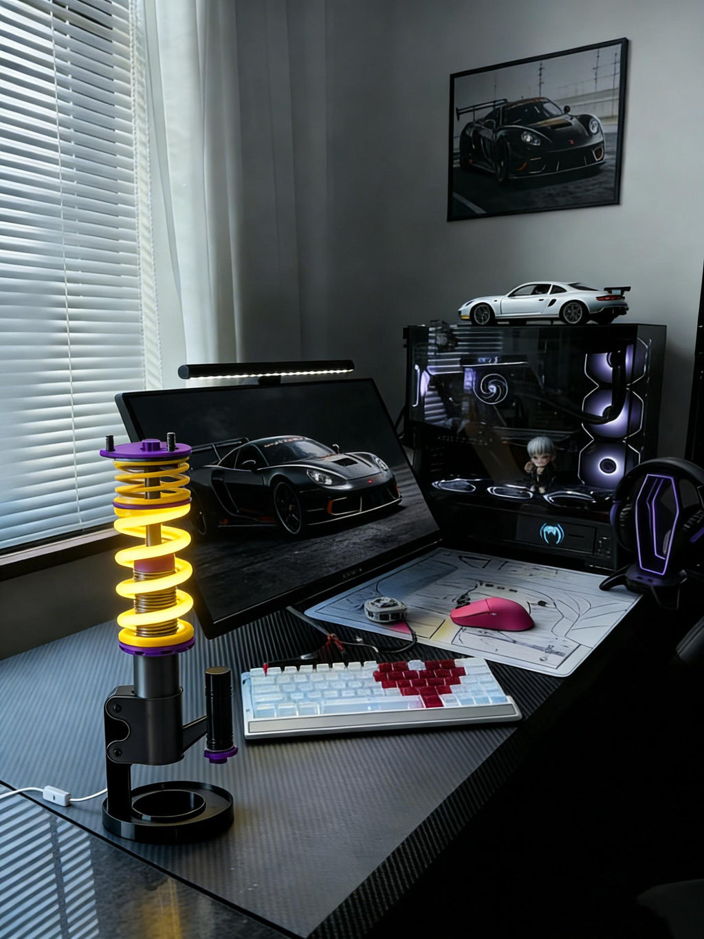 The Coilover Desk Lamp: Bring the track to your desk