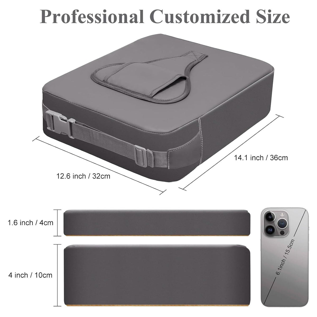 Adjustable Children Booster Seat Cushion